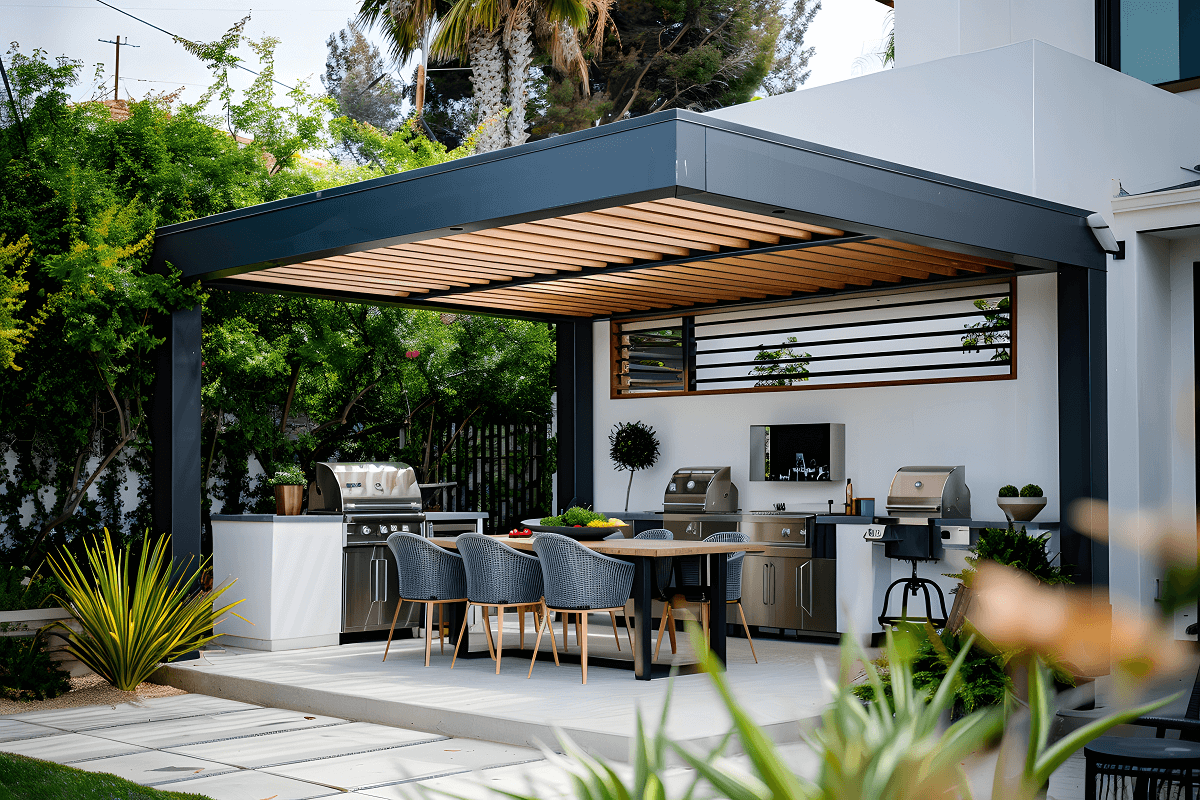 Comment créer une cuisine d'été conviviale avec une pergola ?