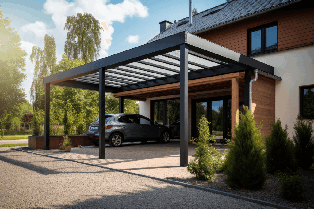 Réalisation d'un carport avec des plans pour obtenir les dimensions d'un carport