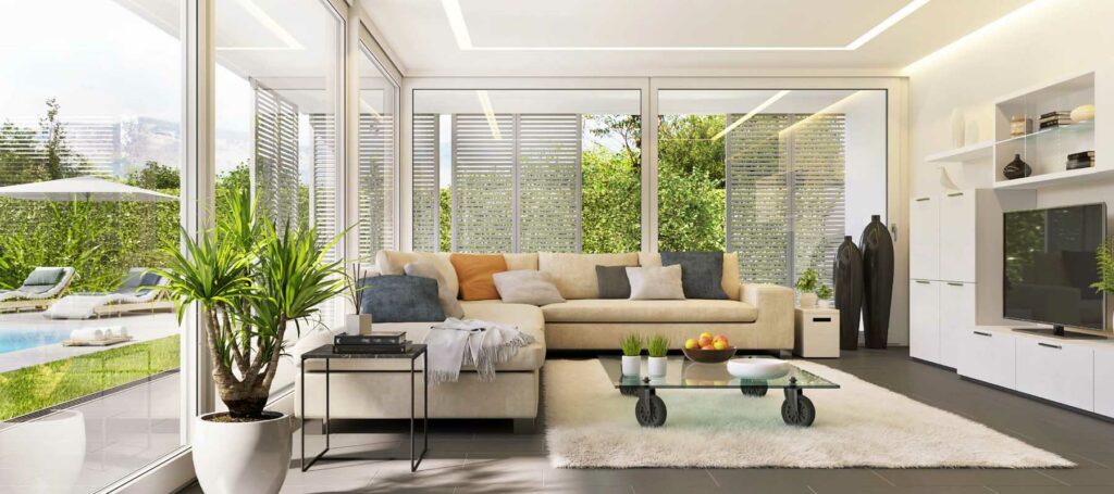 Intérieur d'une véranda